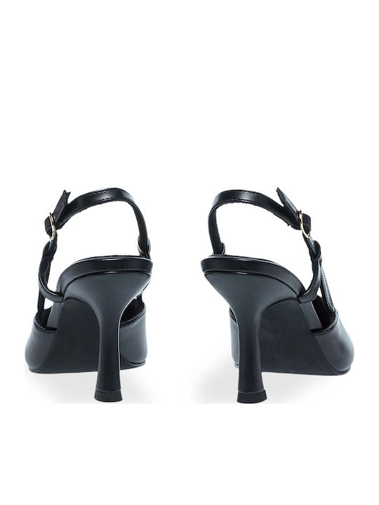 Heels with Strap Black