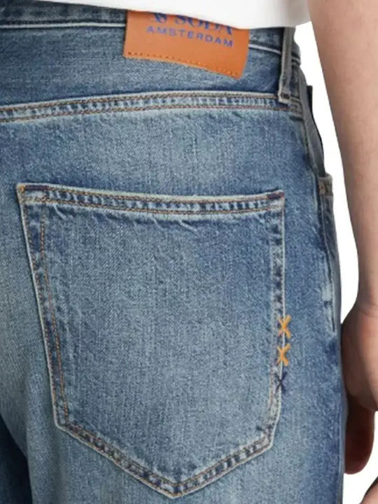 Men's Jeans Pants with Loose Tapered Fit Blue Nights