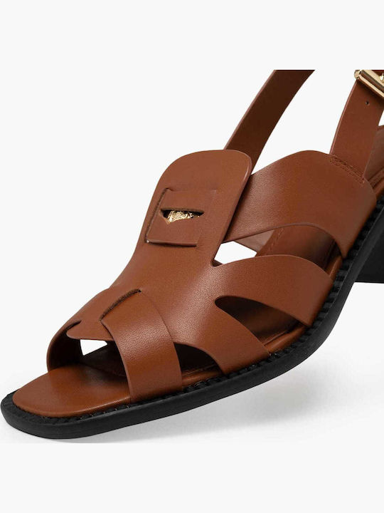 Leather Sandals Tabac