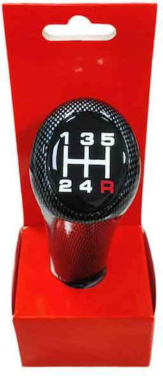 Auto Schaltknopf 5-Gang Carbon Look