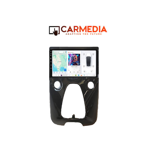 Carmedia Car Audio System for Peugeot 108 Toyota Aygo Citroen C1 2014 (Bluetooth/USB/WiFi/GPS/Apple-Carplay/Android-Auto) with Touch Screen 10"
