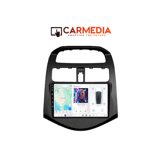 Carmedia Ηχοσύστημα Αυτοκινήτου για Chevrolet Spark 2009-2015 (Bluetooth/USB/WiFi/GPS/Apple-Carplay/Android-Auto) με Οθόνη Αφής 9"