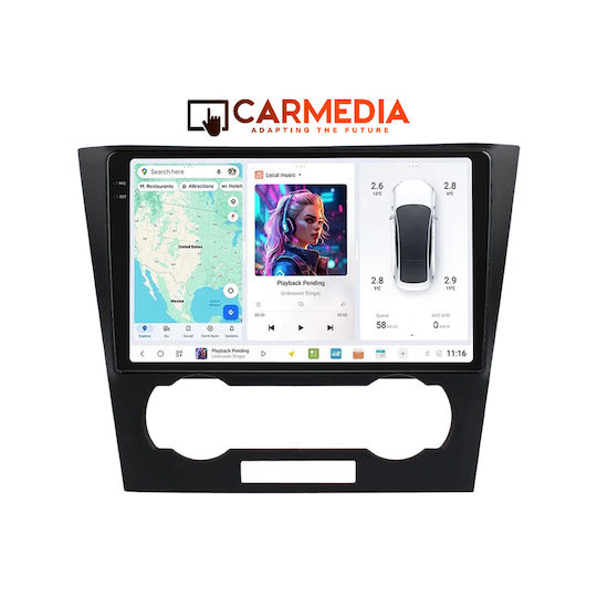 Carmedia Sistem Audio Auto pentru Chevrolet Epica 2006-2012 (Bluetooth/USB/AUX/WiFi/GPS/Apple-Carplay/Android-Auto) cu Ecran Tactil 9.5"
