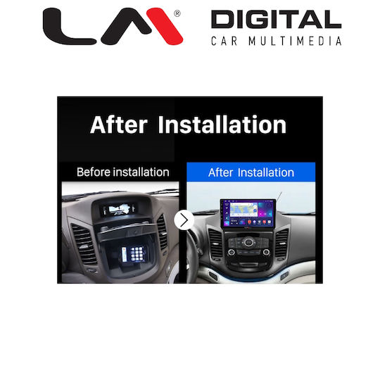 LM Digital Автомобилна Аудио Система (Блутут/USB/WiFi/GPS/Apple-Carplay/Android-Auto)