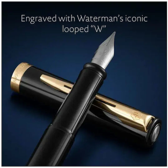 Waterman Πένα Γραφής Fine Μαύρη