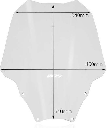 WRS Прозрачна козирка Мотоциклет за Honda Форца 125 HO021T