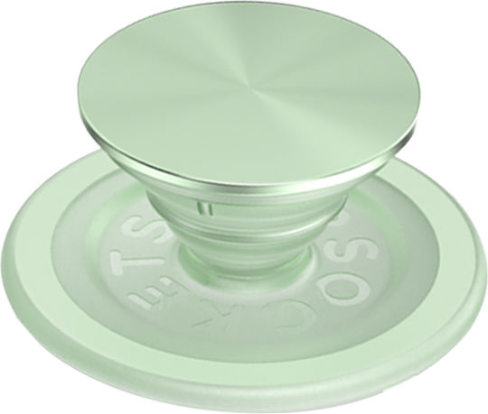 Popsockets Popgrip Rotund Magsafe Include Inel Adaptor Magsafe Bază Extensibilă Prindere Cu Vârf Interșanjabil Carcase Smartphone Aluminiu Honeydew