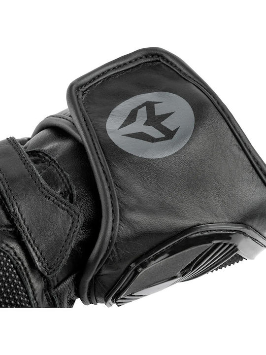 Armure Drago Winter Heated Herren Motorradhandschuhe Leder Schwarz