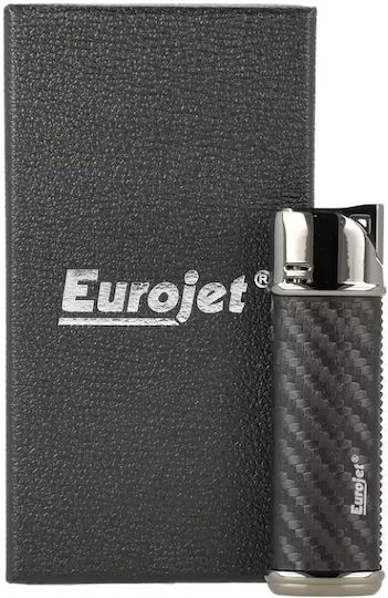 EuroJet Ветроустойчив Запалка с Пламък Тип Джет в Сив Цвят