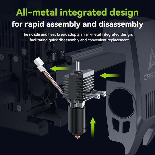 Complete Hotend Kit Creality K2 Plus/k2 Plus Combo 3d Printer Ceramic Heating Block Unicorn Quick-change Nozzles 350 °c Metal Hotend