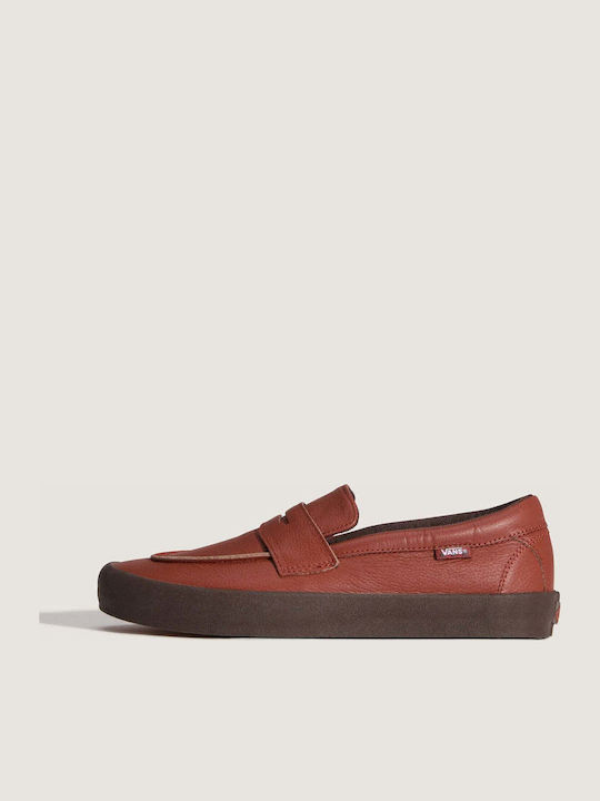 Men's Moccasins in Orange Colour