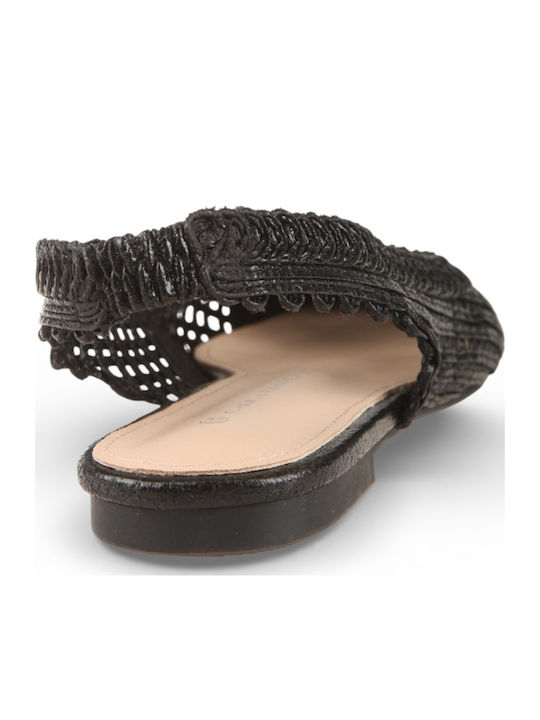 Γυναικείες Μπαλαρίνες Slingback σε Μαύρο Χρώμα