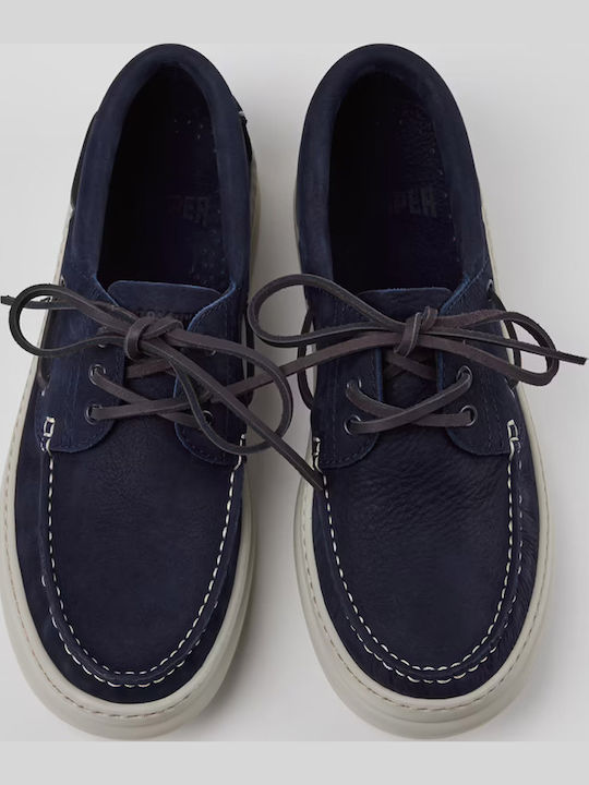 Leder Herren Freizeitschuhe Blau