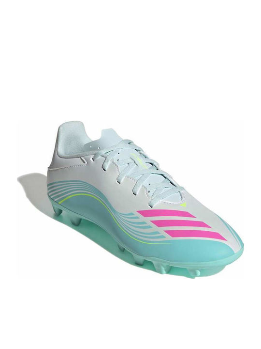 adidas F50 Messi Club Football Shoes with Cleats FG/MG White