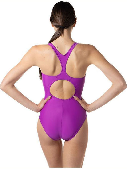 Αθλητικό Ολόσωμο Μαγιό Purple_prugna