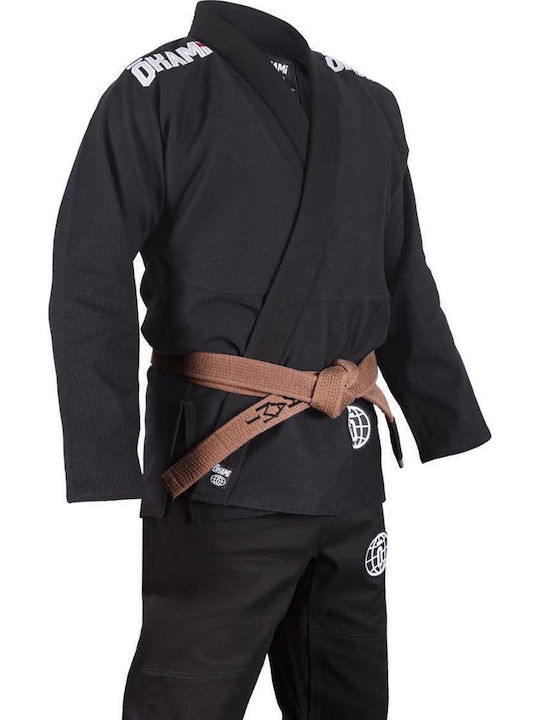 Okami Men's Brazilian Jiu Jitsu Black Jacket