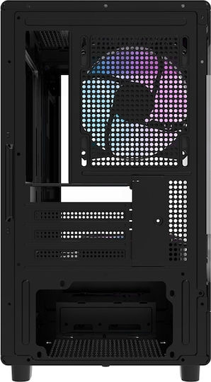 Darkflash Gaming Micro Tower Κουτί Υπολογιστή με Πλαϊνό Παράθυρο Μαύρο