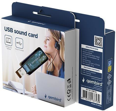 Gembird Virtus Plus Εξωτερική USB Κάρτα Ήχου