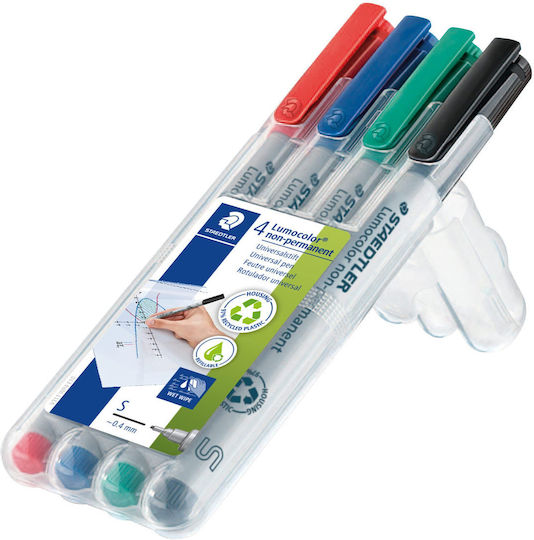 Staedtler Color Transparency Markers S Lumocolor 4pcs