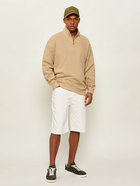 Herren Shorts Denim Creme