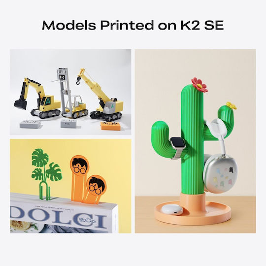 Creality3D K2 SE Combo with CFS FDM Semi Enclosed Αυτόνομος 3D Printer Διπλού Extruder με Σύνδεση Ethernet / USB / Wi-Fi