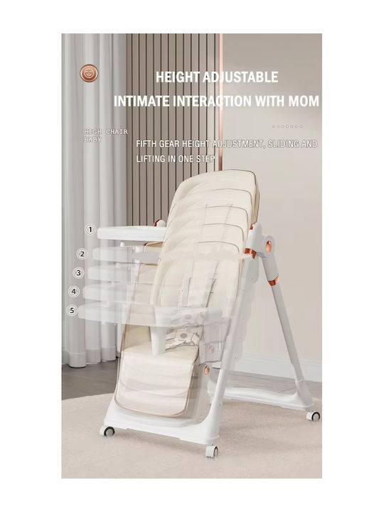 Little Mom Scaun Înalt De Masă Bebe Pliabil 3 În 1 Cu Înălțime Reglabilă Negru