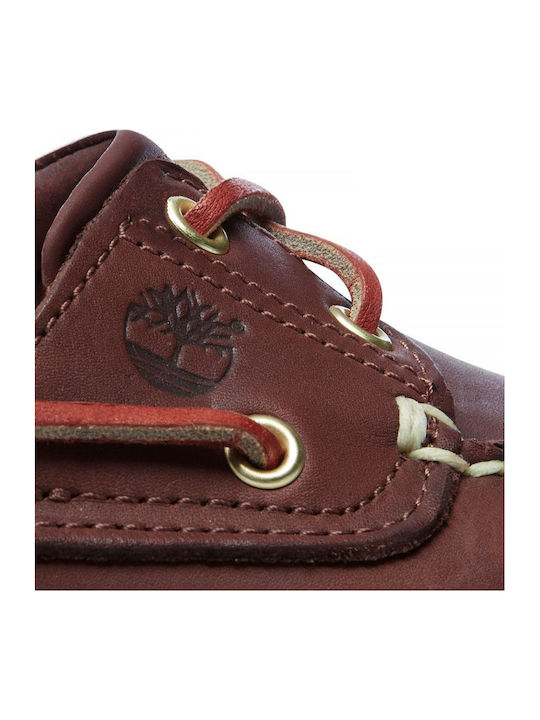 Classic Boat 2-Eye Кожени Мъжки Обувки За Лодка В Кафяв Цвят