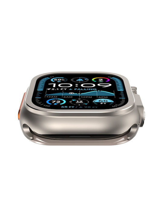Metallic Case in Silver Color for Apple Watch Ultra 3 Ultra 2 Ultra 49mm