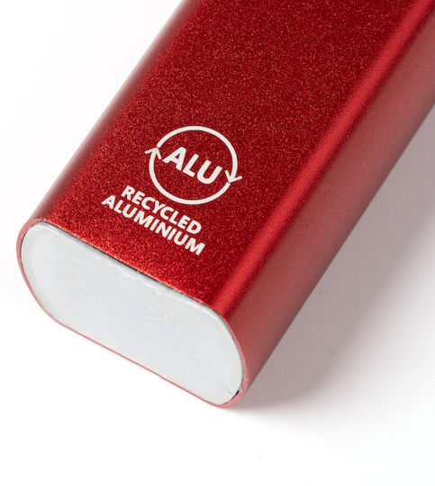 BONY Power Bank 2600mAh mit USB-A Ausgangsanschlüsse Rotes