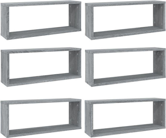 Wall Shelves (6 Pieces) 60x15x23 cm Wall Shelves (6 Pieces) 60x15x23 cm