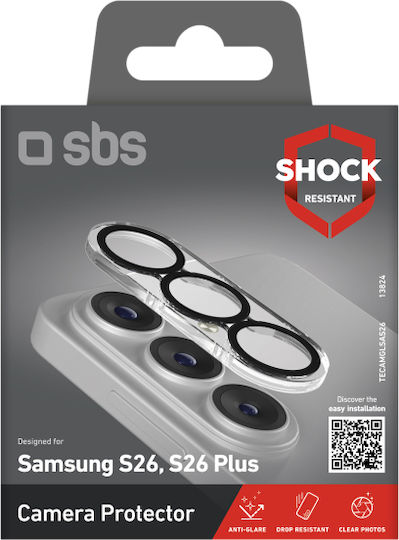 SBS Mobile Camera Protector Tempered Glass Black for Samsung Galaxy S26