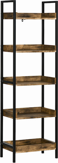 Βιβλιοθήκη Industrial Style Καφέ 48x30x155εκ. 838-277V00RB
