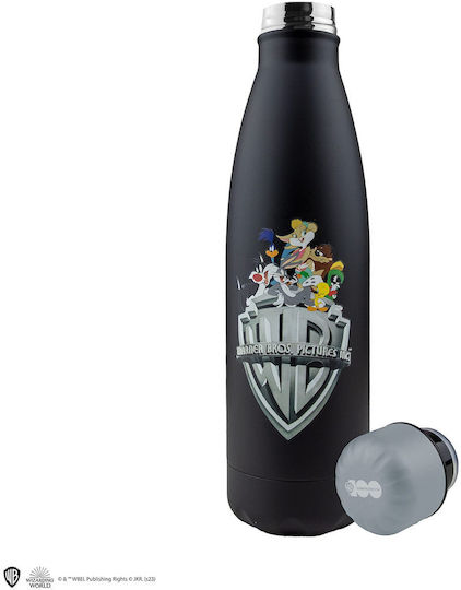 Cinereplicas Kinderflasche Rostfreier Stahl Schwarz 500ml