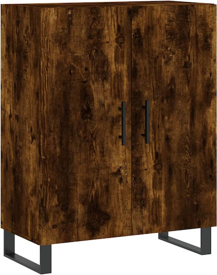 Living Room Display Cabinet from Particle Board Oak 69.5x34x90cm