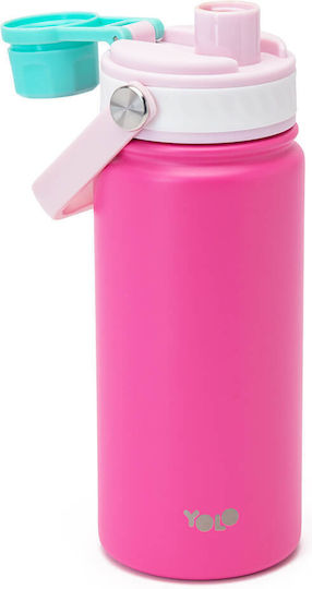 Cremlis Yolo Sticlă Pentru Copii Termos Roz 500ml