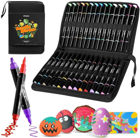 Ohuhu Kalalau Bullet Tip 12 Drawing Markers Basic Colours