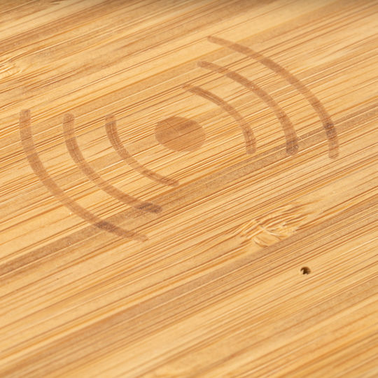 Ασύρματος Φορτιστής (Qi Pad) Καφέ (CORE BAMBOO)