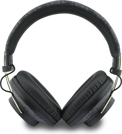 Guess Triangle Logo Ασύρματα / Ενσύρματα Over Ear Ακουστικά Μαύρα