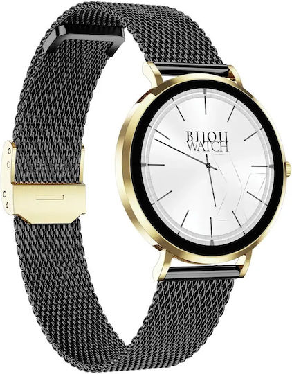 MaxCom FW28 Selen Mini Rostfreier Stahl 40mm Smartwatch mit Herzfrequenzmesser (Gold)
