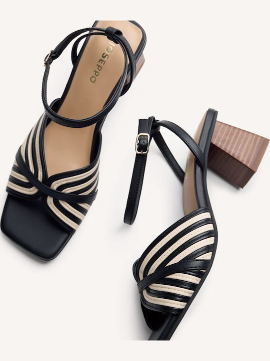 Sandale Elegante Damă Din Piele Negru