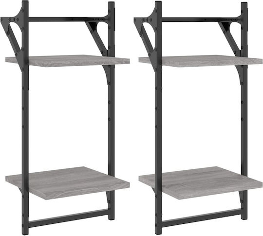Wall Shelves (2 Pieces) 30x25x65cm