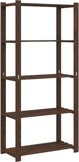Βιβλιοθήκη Καφέ 38x38x80εκ. 373396 Βιβλιοθήκη Καφέ 38x38x80εκ. 373396