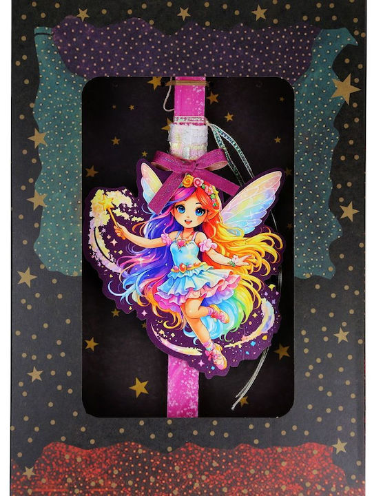 Easter Candle Round with Box 35cm