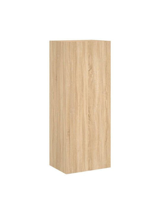 Wall-Mounted Living Room Cabinet made of Particle Board Sonoma Oak 40.5x30x102cm