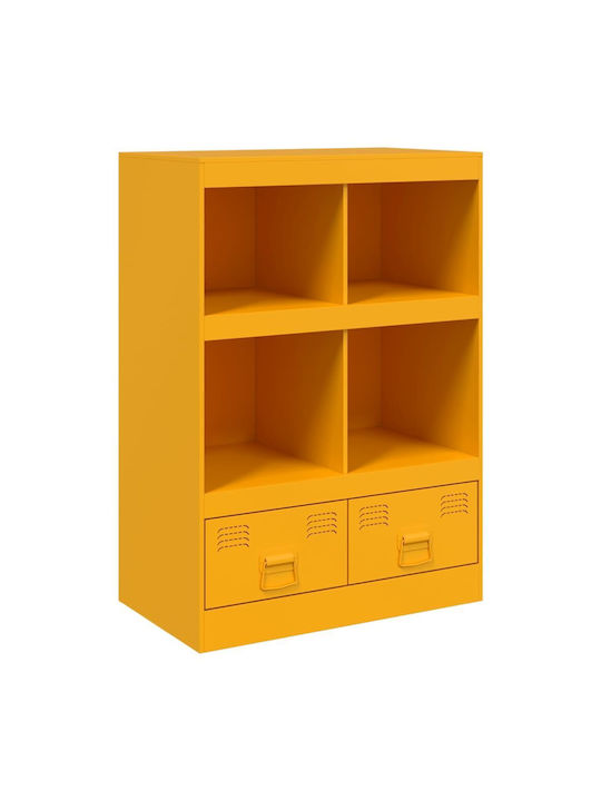 Bookcase Mustard 67x39x95cm