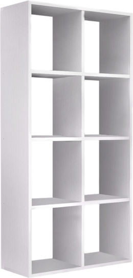 Bibliotecă Anser 69.8x29x142cm Alb