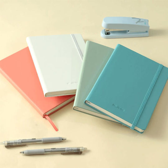 Deli Notebook 96 Sheets A5 Ruled with Elastic White