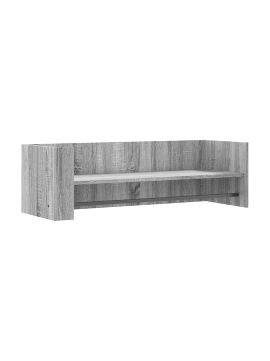 Grey Wall Shelf 100x35x30.5cm
