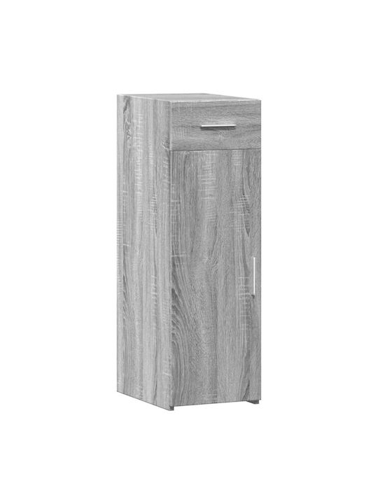 Living Room Display Cabinet made of Particle Board Grey 30x42.5x93cm