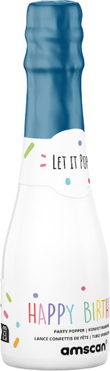 Party Champagne Confetti Cannon Blue